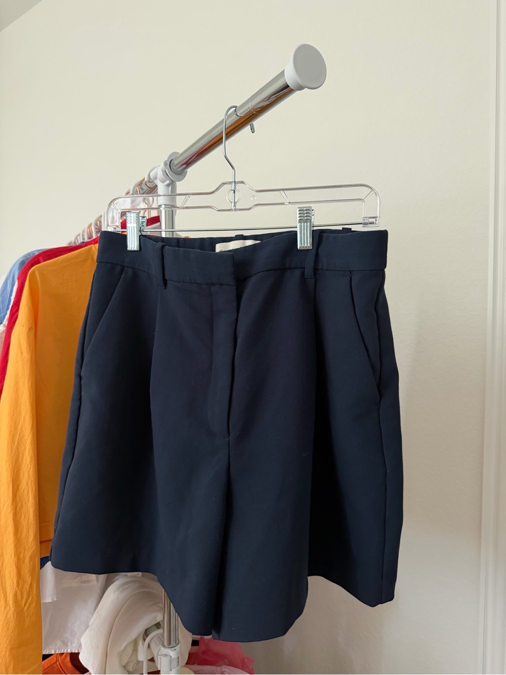 Abercrombie & Fitch Navy Tailored Bermuda Shorts